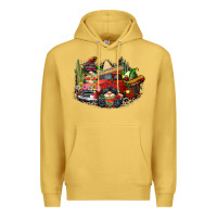 Antique Gold cinco de mayo truck Premium Hoodie - CowGirlArtShop
