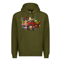 Army Green cinco de mayo truck Premium Hoodie - CowGirlArtShop