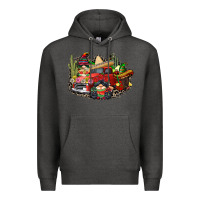 Charcoal Heather cinco de mayo truck Premium Hoodie - CowGirlArtShop