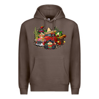 Coffee cinco de mayo truck Premium Hoodie - CowGirlArtShop