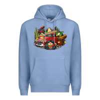 Colony Blue cinco de mayo truck Premium Hoodie - CowGirlArtShop