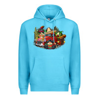 Ocean Blue cinco de mayo truck Premium Hoodie - CowGirlArtShop