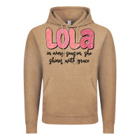 Vintage Coffee lola in every season, she shines with grace Vintage Hoodie - MaliasSmallBusiness