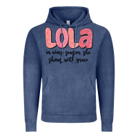 Vintage Denim lola in every season, she shines with grace Vintage Hoodie - MaliasSmallBusiness