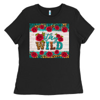 Black stay wild Ladies Tee - HRA Design Shop