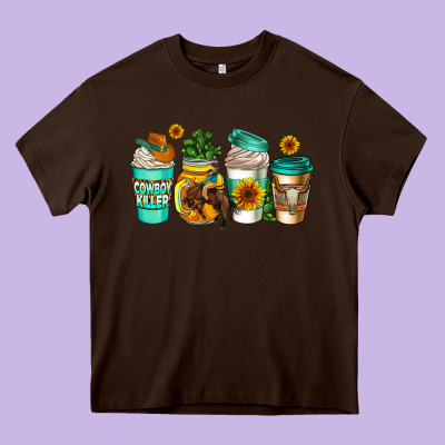 Arizona Coffee Cups Heavy Core Tee Designed By Adodesignshop
