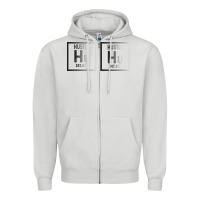 Dove Grey Hustle Harder Neon Zipper Hoodie - Bettercallsaul
