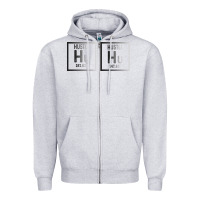 Heather Grey Hustle Harder Neon Zipper Hoodie - Bettercallsaul