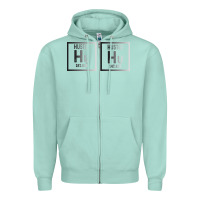 Seafoam Hustle Harder Neon Zipper Hoodie - Bettercallsaul