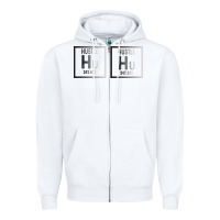 White Hustle Harder Neon Zipper Hoodie - Bettercallsaul
