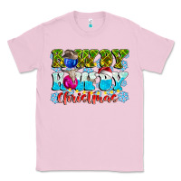Bubblegum Pink Rowdy Howdy Christmas Classic Tee - CowhideDigitalArt