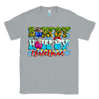 Heather Grey Rowdy Howdy Christmas Classic Tee - CowhideDigitalArt