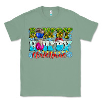 Sage Rowdy Howdy Christmas Classic Tee - CowhideDigitalArt
