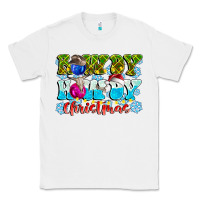 White Rowdy Howdy Christmas Classic Tee - CowhideDigitalArt