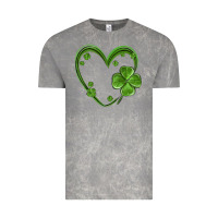 Cloud Rock st patricks day shamrock heart Vintage Tee - MaliasSmallBusiness