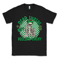 Black dead inside but feeling lucky Classic Tee - MaliasSmallBusiness