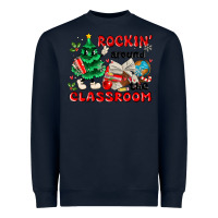 Navy rockin around the classroom Heavyweight Sweatshirt - MaliasSmallBusiness