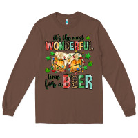 Chestnut its the most wonderful time for a year Long Sleeve Tee - MaliasSmallBusiness