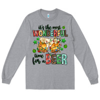 Heather Grey its the most wonderful time for a year Long Sleeve Tee - MaliasSmallBusiness