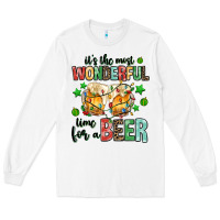 White its the most wonderful time for a year Long Sleeve Tee - MaliasSmallBusiness