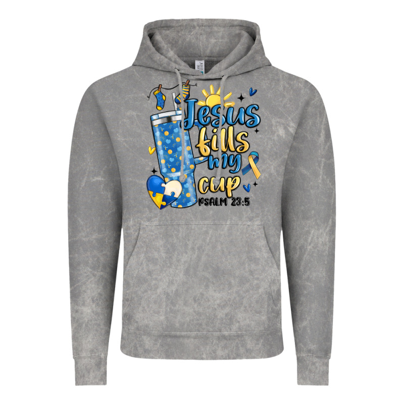 Down Syndrome Jesus Fills My Cup Vintage Hoodie by MaliasSmallBusiness | Teevron