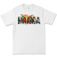 White longhorn mama Premium Tee - AdoDesignShop
