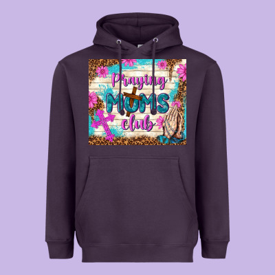 Praying Moms Club Heavyweight Hoodie Designed By Tumblerdesignbyshophia