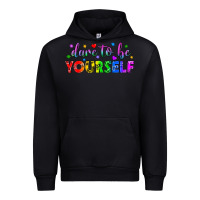 Black Western Dare To Be Yourself LGBTQ Urban Hoodie - BundleAndBundleShop