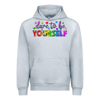 Heather Grey Western Dare To Be Yourself LGBTQ Urban Hoodie - BundleAndBundleShop
