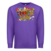 Purple cinco de mayo lunch lady Premium Sweatshirt - CowGirlArtShop