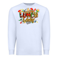 White cinco de mayo lunch lady Premium Sweatshirt - CowGirlArtShop