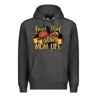 Charcoal Heather livin that sports mom life Premium Hoodie - CowGirlArtShop
