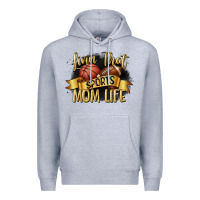 Heather Grey livin that sports mom life Premium Hoodie - CowGirlArtShop