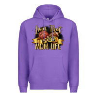 Purple livin that sports mom life Premium Hoodie - CowGirlArtShop