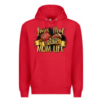 Red livin that sports mom life Premium Hoodie - CowGirlArtShop
