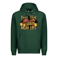 Sports Green livin that sports mom life Premium Hoodie - CowGirlArtShop