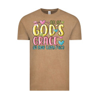Vintage Coffee all of god's grace in one tiny face Vintage Tee - MaliasSmallBusiness