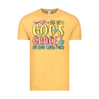 Vintage Mustard all of god's grace in one tiny face Vintage Tee - MaliasSmallBusiness