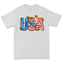 Dove Grey usa sunflower Premium Tee - AdoDesignShop