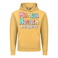 Vintage Mustard mental health matters Vintage Hoodie - MaliasSmallBusiness