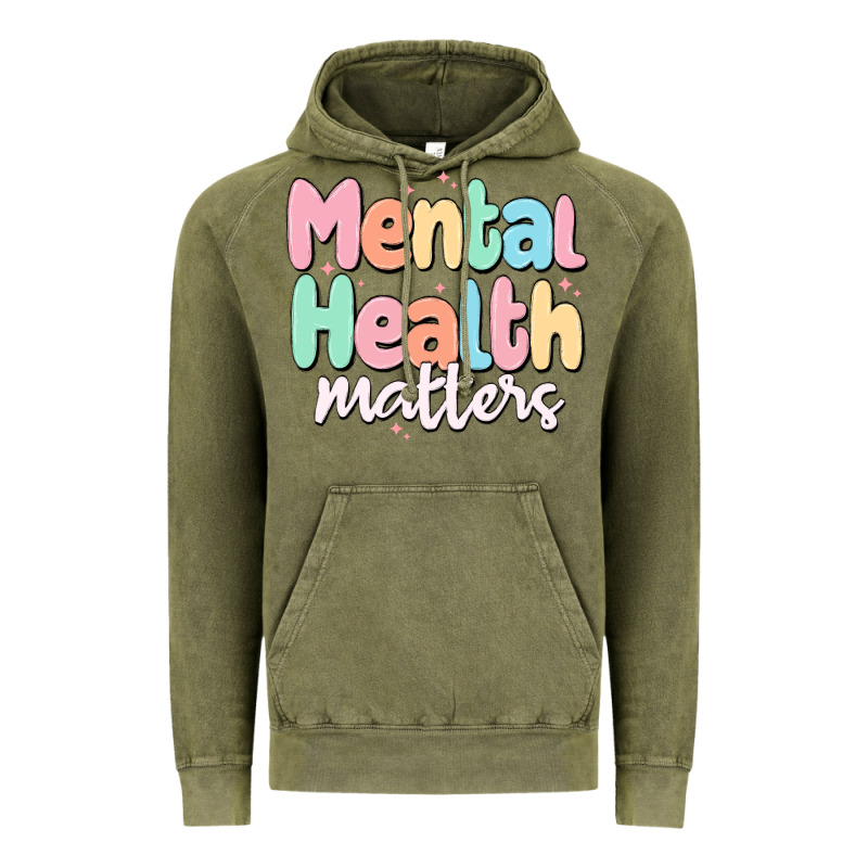 Mental Health Matters Vintage Hoodie by MaliasSmallBusiness | Teevron