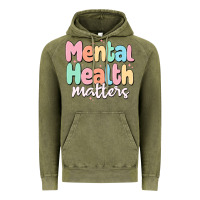 Vintage Olive mental health matters Vintage Hoodie - MaliasSmallBusiness