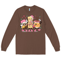 Chestnut mexican christmas pan dulce cartoon characters Long Sleeve Tee - MaliasSmallBusiness