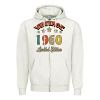 Oatmeal Heather Vintage 1960 Limited Edition Zipper Hoodie - Bettercallsaul
