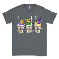 Charcoal Heather mardi gras snowballs Classic Tee - MaliasSmallBusiness