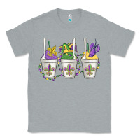 Heather Grey mardi gras snowballs Classic Tee - MaliasSmallBusiness