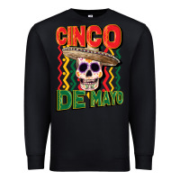 Black cinco de mayo with skull Premium Sweatshirt - CowGirlArtShop