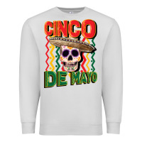 Dove Grey cinco de mayo with skull Premium Sweatshirt - CowGirlArtShop