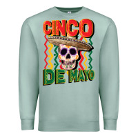 Seafoam cinco de mayo with skull Premium Sweatshirt - CowGirlArtShop