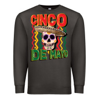 Smoke cinco de mayo with skull Premium Sweatshirt - CowGirlArtShop